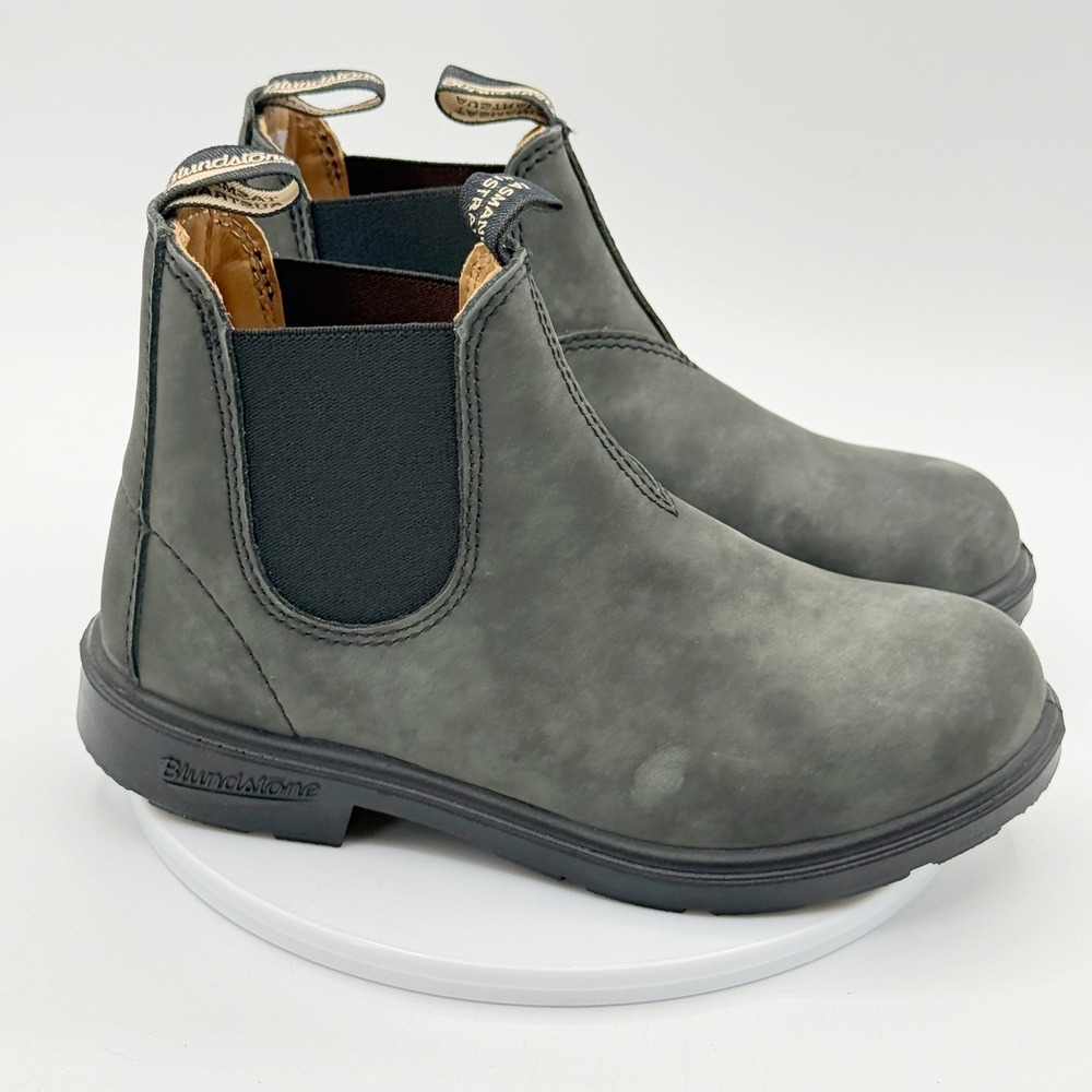Blundstone Kids Chelsea Boots Size US 3 - 3.5, AU 2 Rustic Black NEW IN BOX